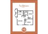 2 bedroom 1 bathroom floor plan at Mission Vista Apartments at Tucson. AZ